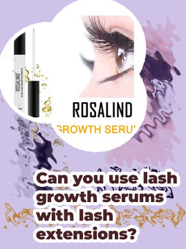 Can you use lash serum with extensions