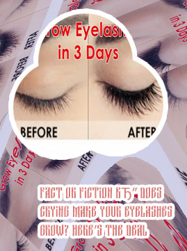 Do eyelashes grow when you cry