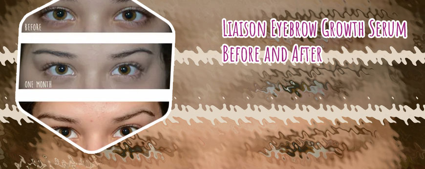 Liaison lash serum before and after